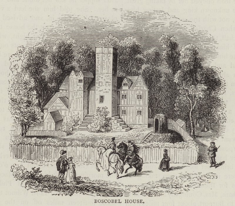Casa Boscobel (incisione) da English School