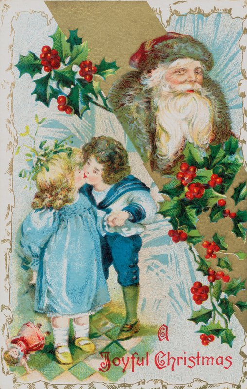 Cartolina di Natale britannica da English School