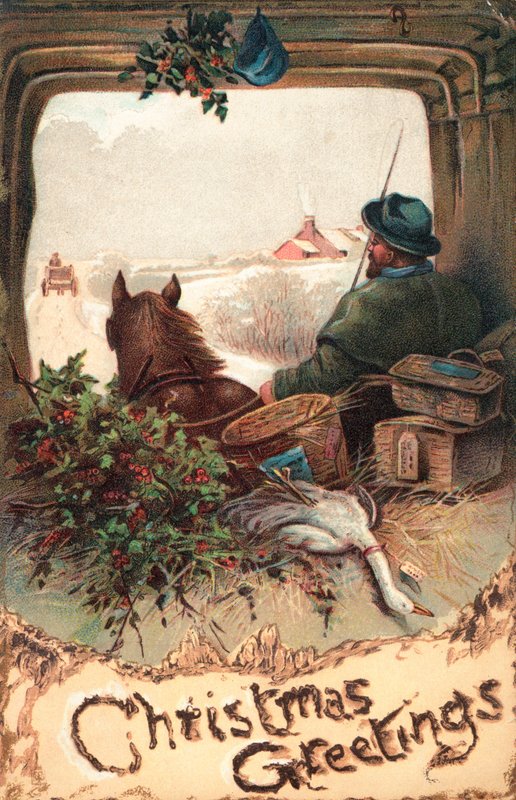 Cartoline di Natale britanniche da English School
