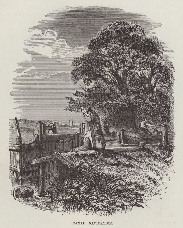 Navigazione del canale (incisione) da English School