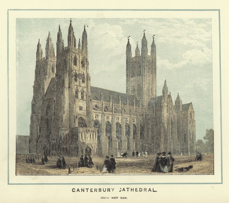 Cattedrale di Canterbury, vista sud-ovest da English School