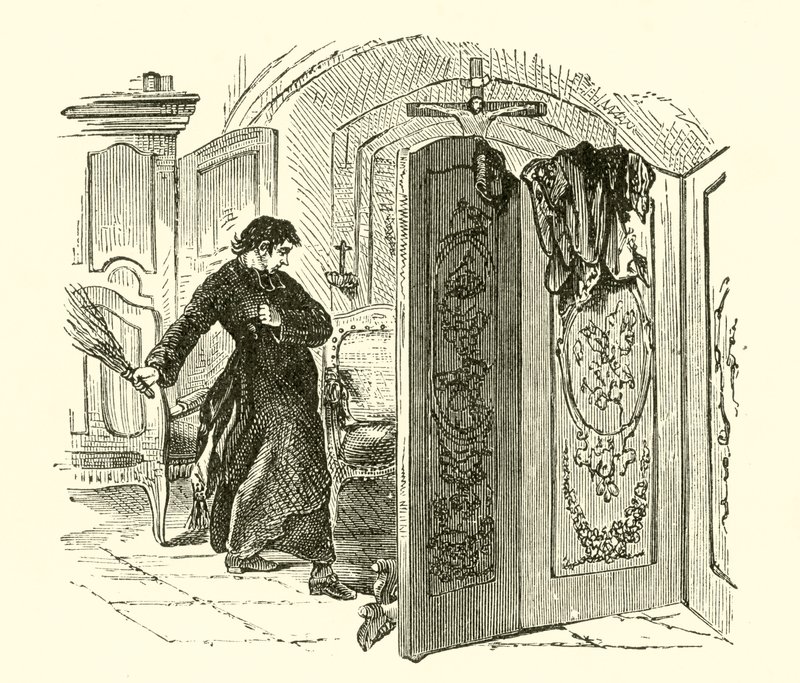 Castigazione di un penitente (incisione) da English School