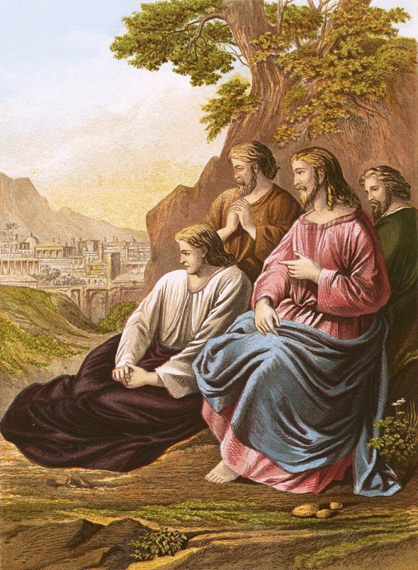 Cristo predice la distruzione di Gerusalemme da English School