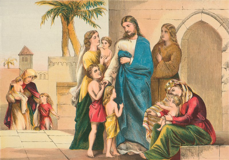 Cristo riceve i bambini da English School