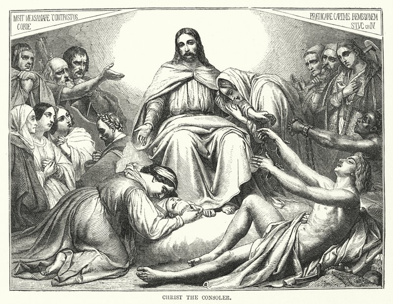 Cristo il Consolatore (incisione) da English School