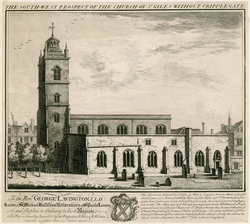 Chiesa di San Giles Without Cripplegate, Londra da English School
