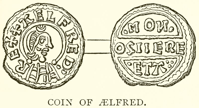 Moneta di Aelfred da English School