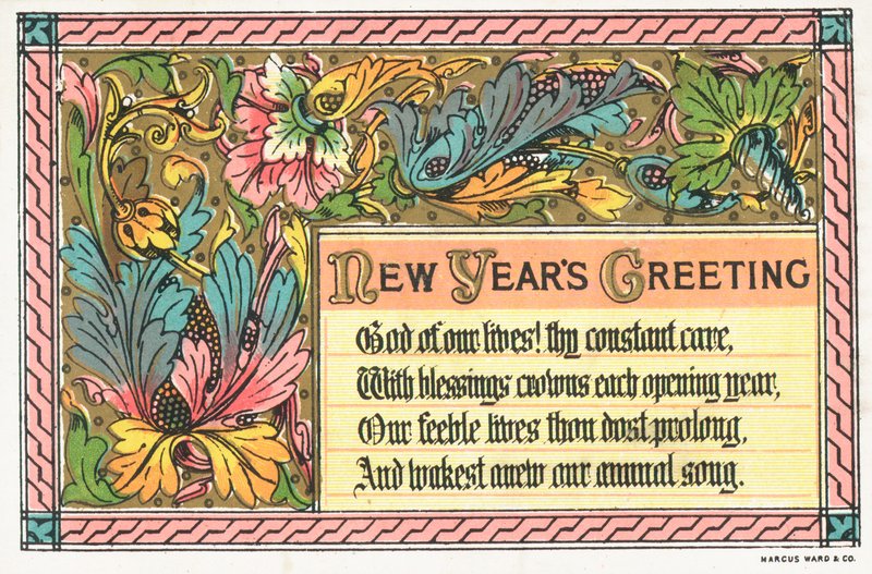 Foglie Colorate, Cartolina di Capodanno da English School