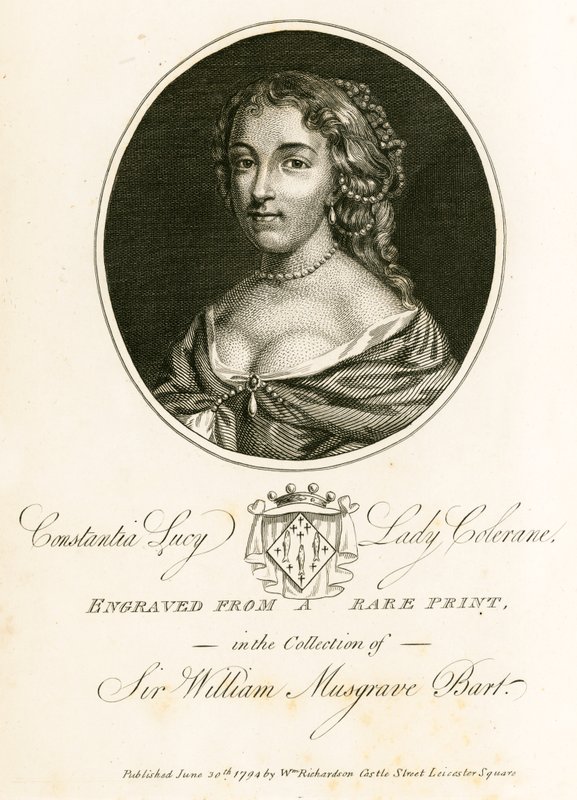 Constantia Lucy, Lady Colerane da English School