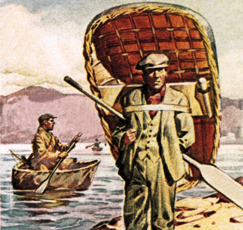 Coracle in Galles da English School