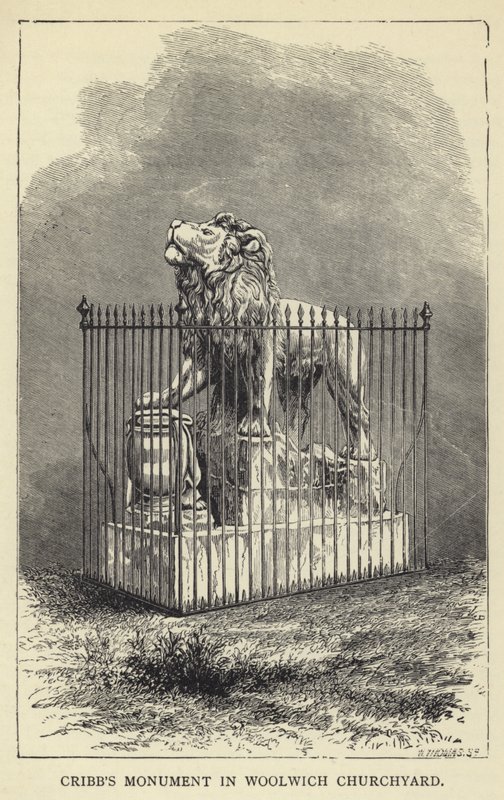 Monumento di Cribb nel cimitero di Woolwich da English School