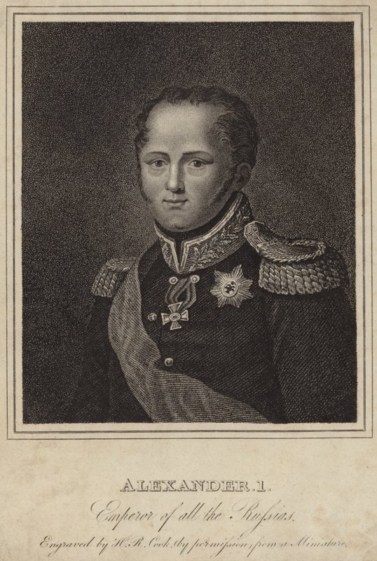 Zar Alessandro I di Russia da English School