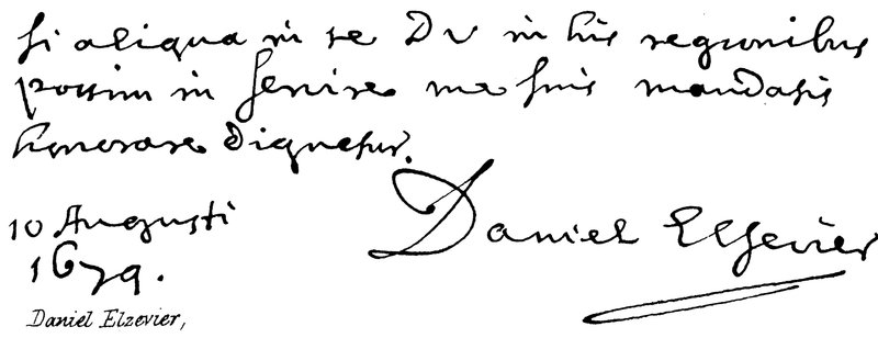 Daniel Elzevier da English School