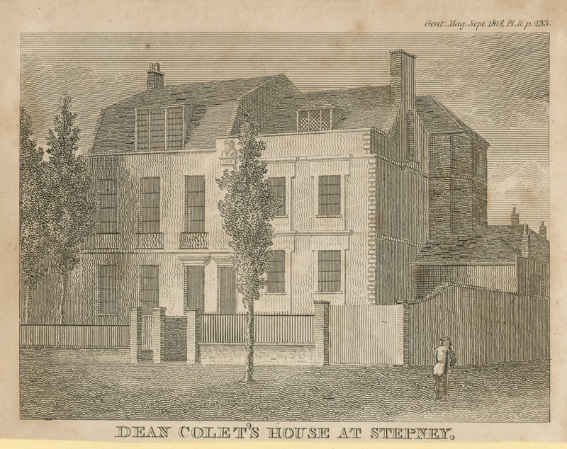Casa di Dean Colet a Stepney da English School