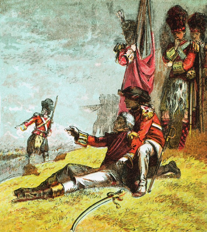 Morte del Generale Wolfe da English School