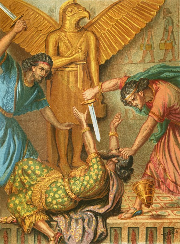 La morte di Sennacherib da English School