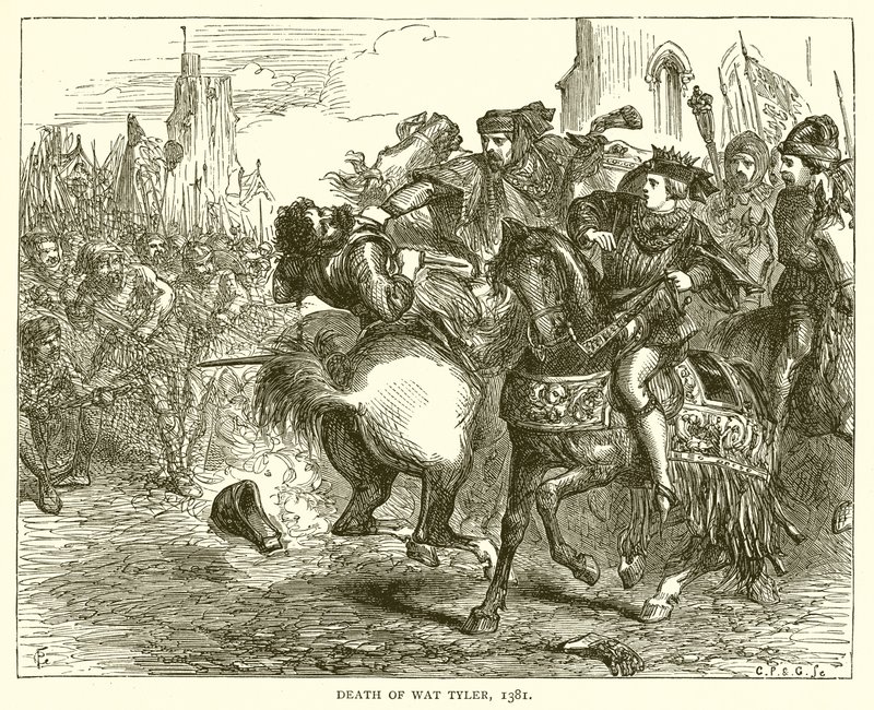 Morte di Wat Tyler, 1381 da English School
