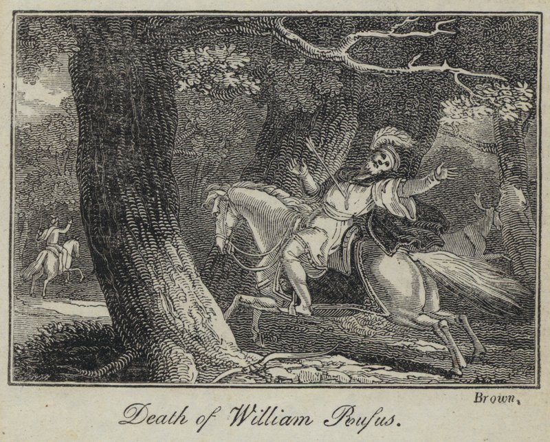 Morte di Guglielmo Rufus (incisione) da English School