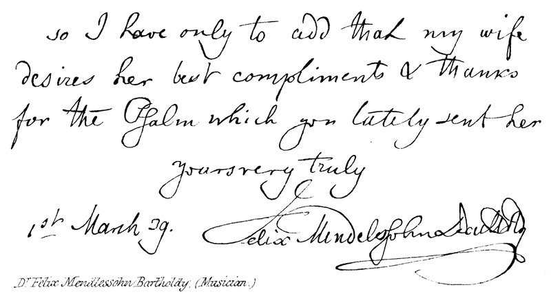 Dr Felix Mendlessohn Bartholdy (Musicista) da English School