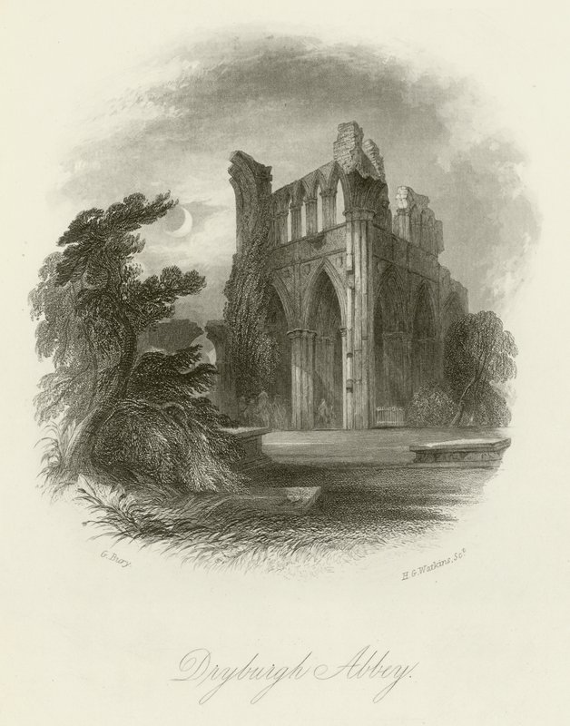 Abbazia di Dryburgh da English School