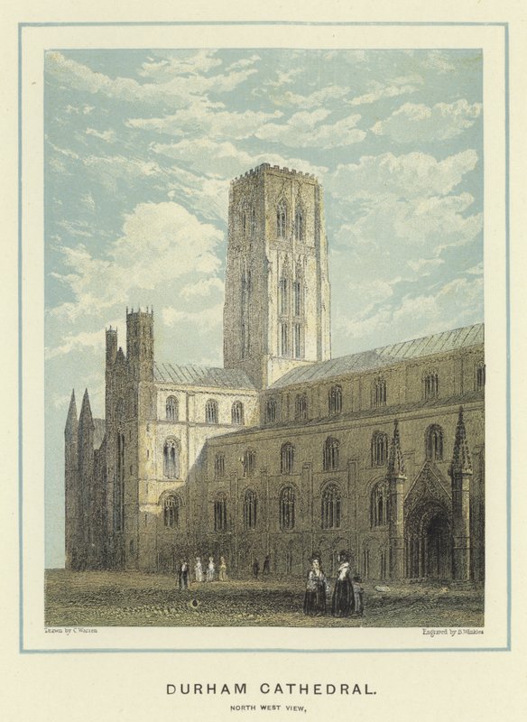 Cattedrale di Durham, vista nord-ovest da English School