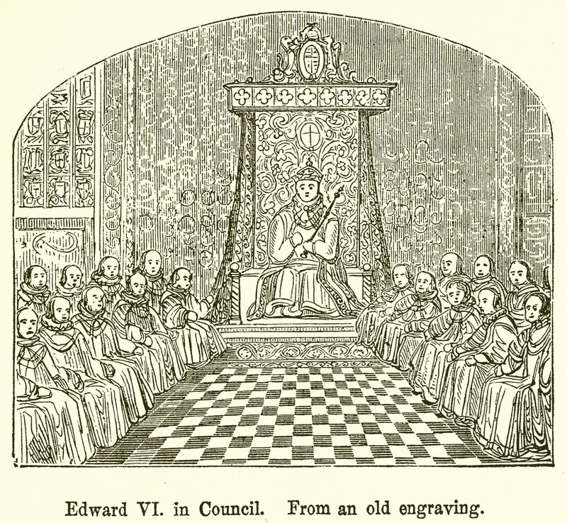 Edoardo VI in consiglio da English School