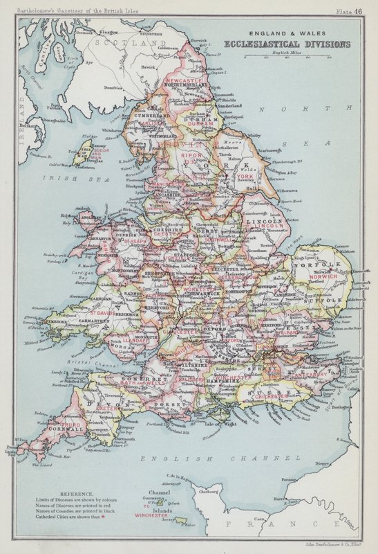 Inghilterra e Galles, divisioni ecclesiastiche da English School