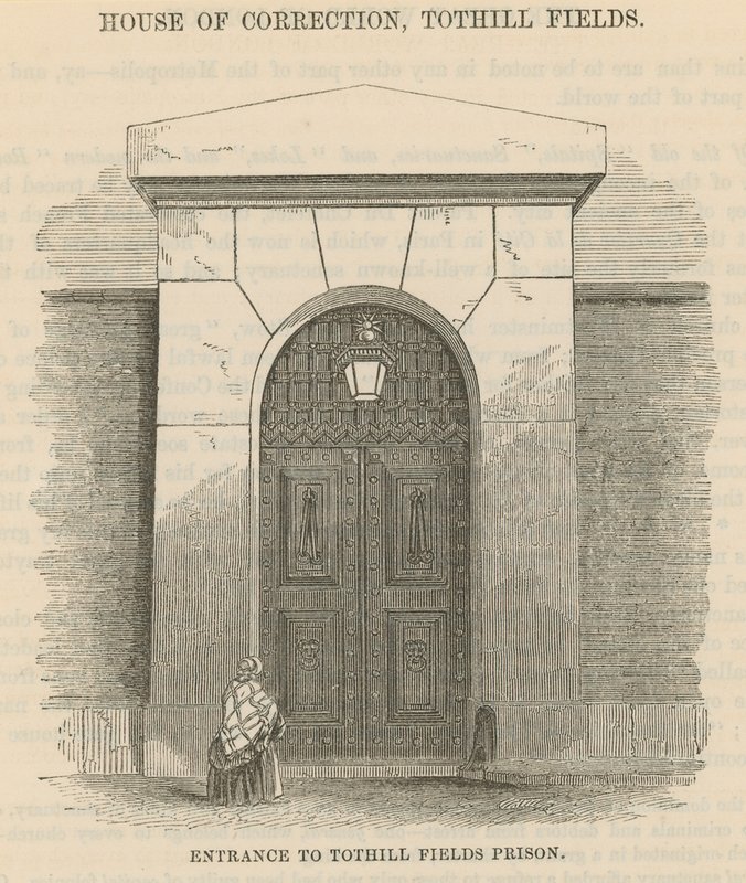 Ingresso alla prigione di Tothill Fields da English School