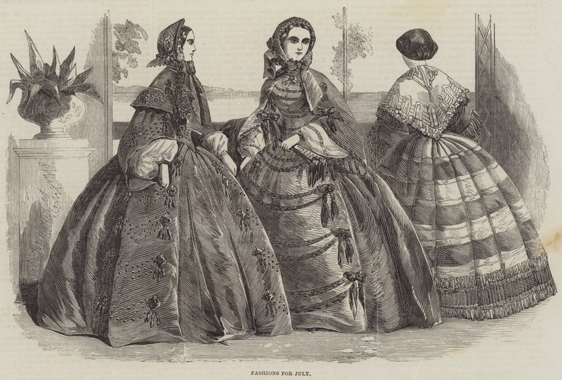Moda per luglio (incisione) da English School