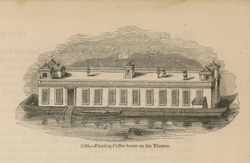 Caffè galleggiante sul Tamigi da English School