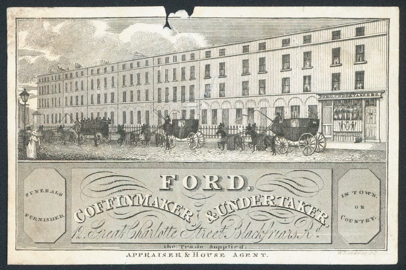 Ford, costruttore di bare e impresario di pompe funebri da English School