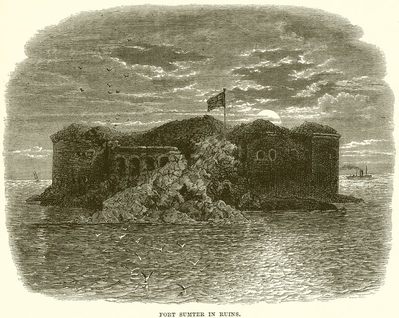 Fort Sumter in rovina da English School