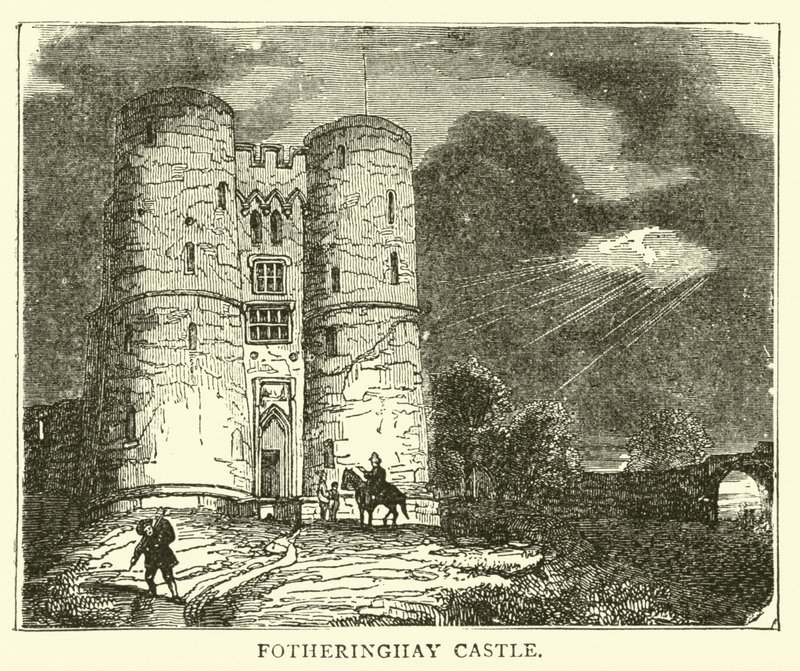 Castello di Fotheringhay da English School