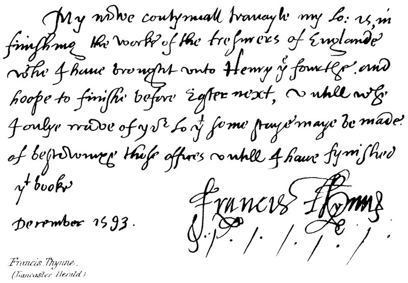 Francis Thynne da English School