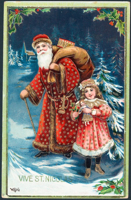Cartolina di Natale francese da English School