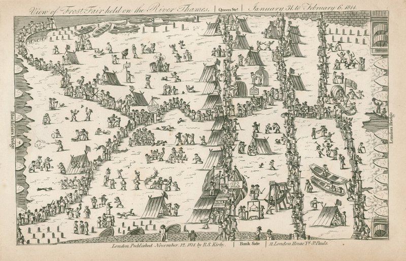 Frost Fair del 1814 da English School