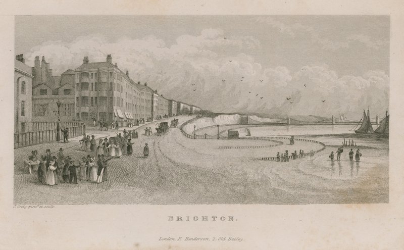 Vista generale lungo il lungomare a Brighton da English School