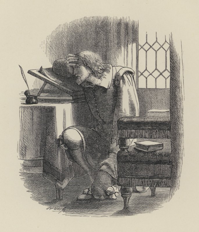Poesia di George Herbert, Dolore (incisione) da English School