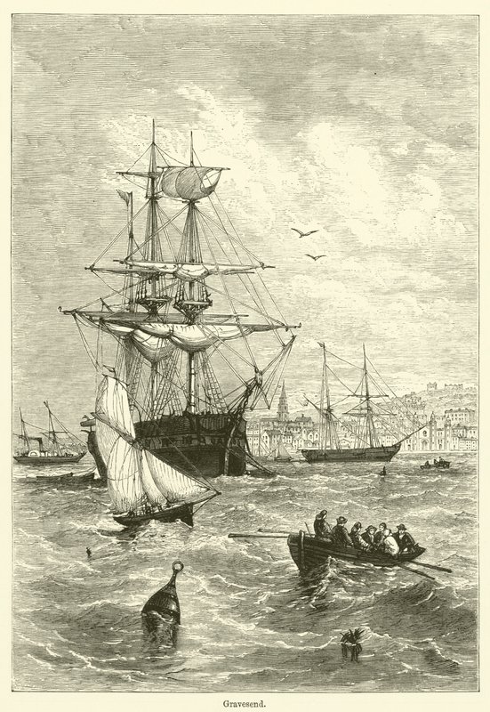 Gravesend (incisione) da English School
