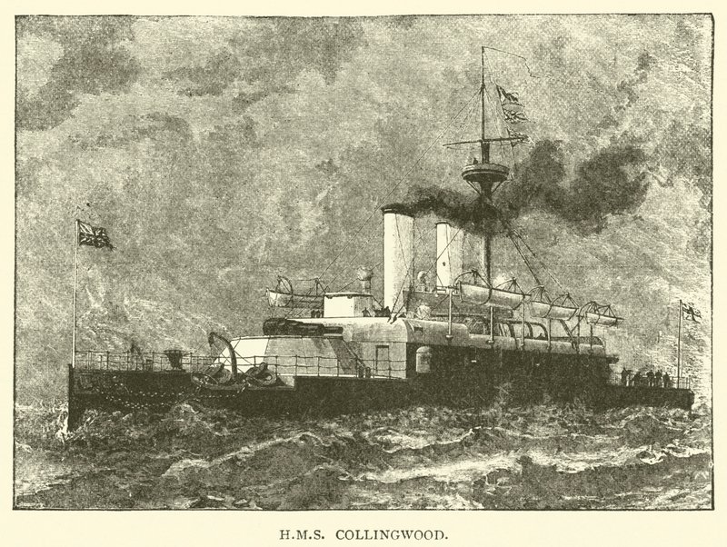 HMS Collingwood (incisione) da English School