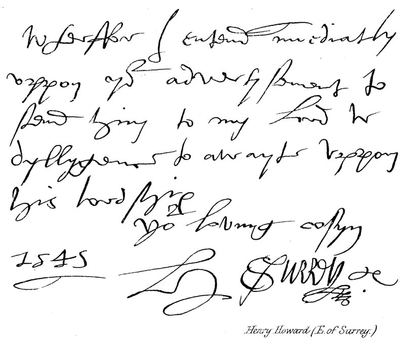 Henry Howard (Conte di Surrey) da English School