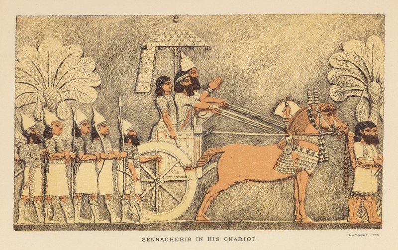 Erodoto: Sennacherib nel suo carro da English School