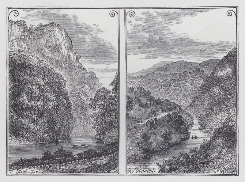 High Tor, Il Derwent (incisione) da English School
