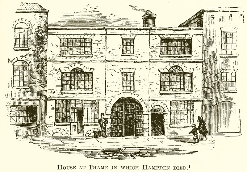 Casa a Thame in cui morì Hampden da English School