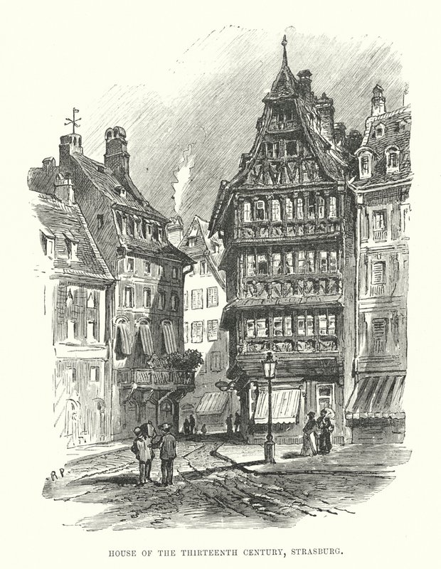 Casa del tredicesimo secolo, Strasburgo da English School