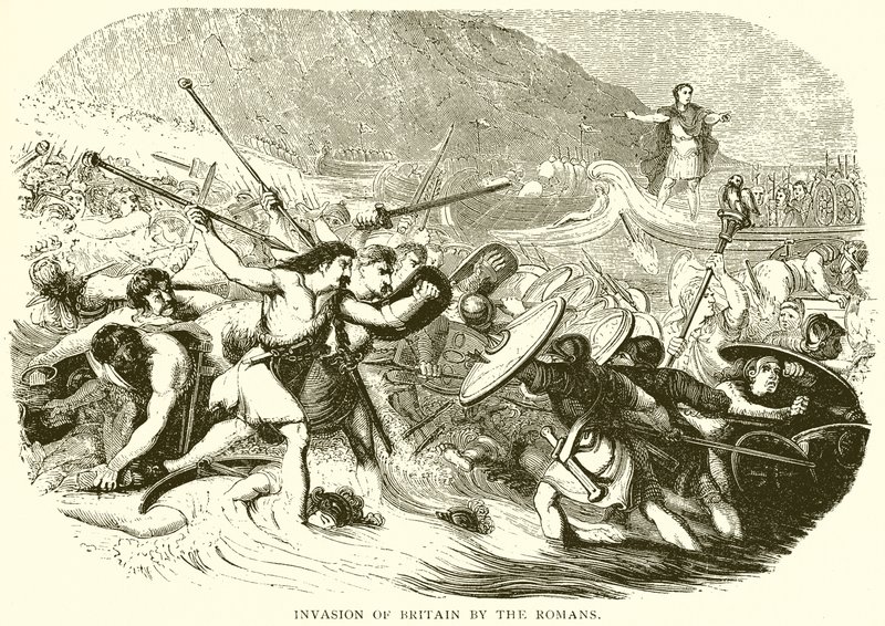 Invasione della Britannia da parte dei Romani da English School