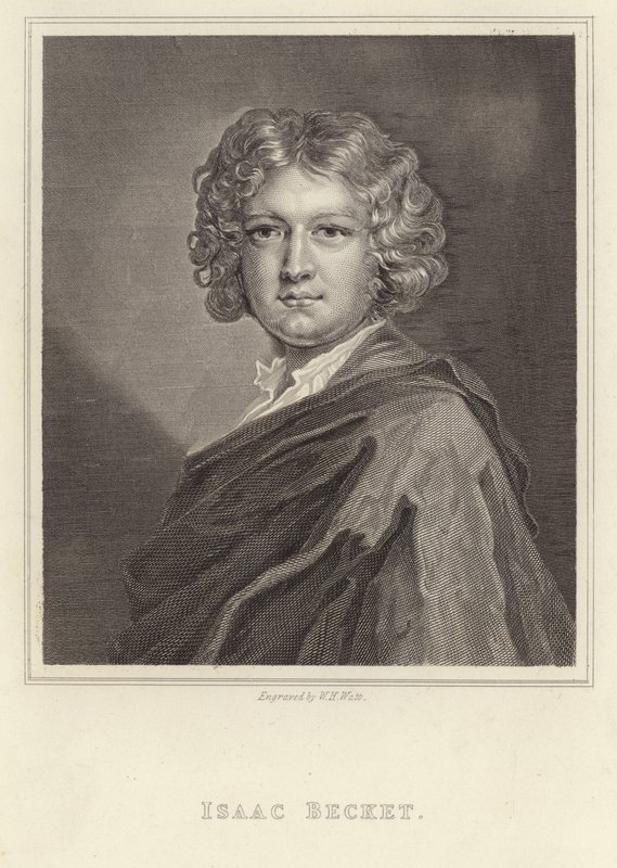 Isaac Beckett - Incisore inglese a mezzatinta (1653-1719) da English School