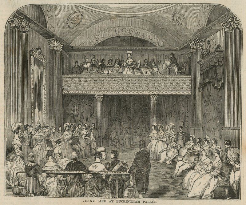 Jenny Lind a Buckingham Palace da English School