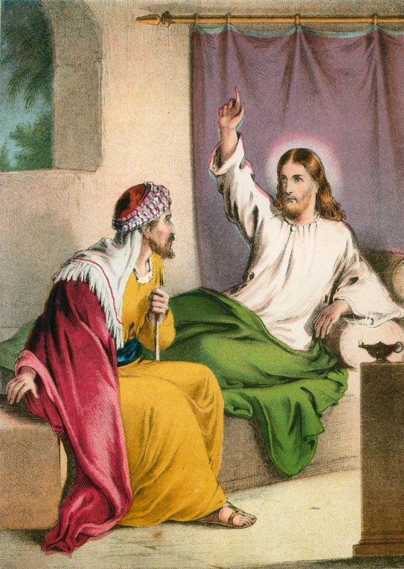 Gesù Cristo e Nicodemo da English School