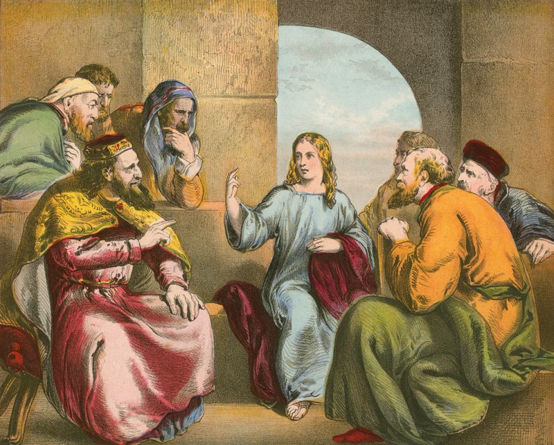 Gesù nel tempio da English School